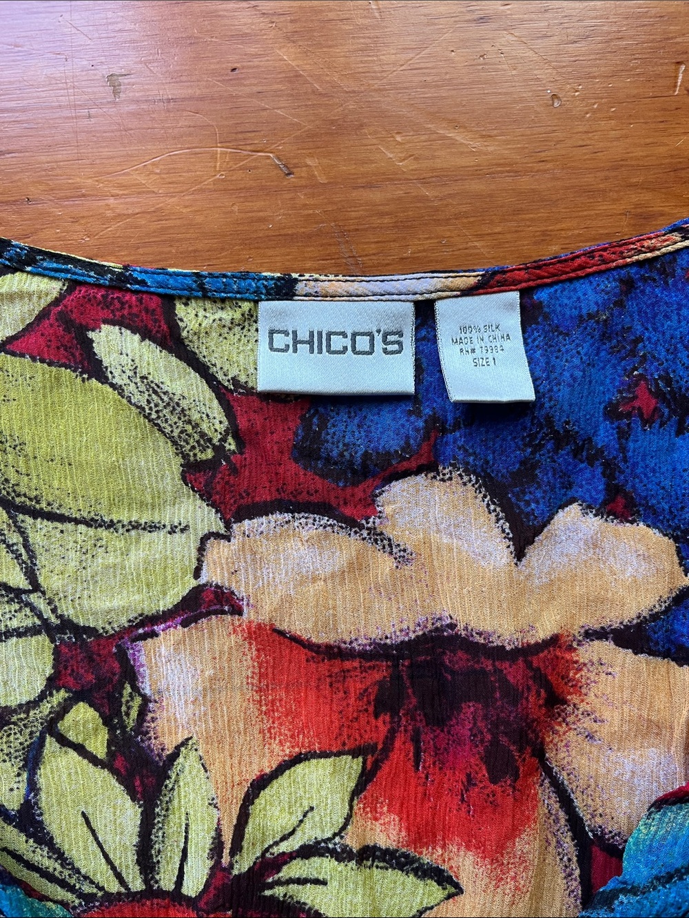 Chico's Silk Blouse - Picture 3 of 8